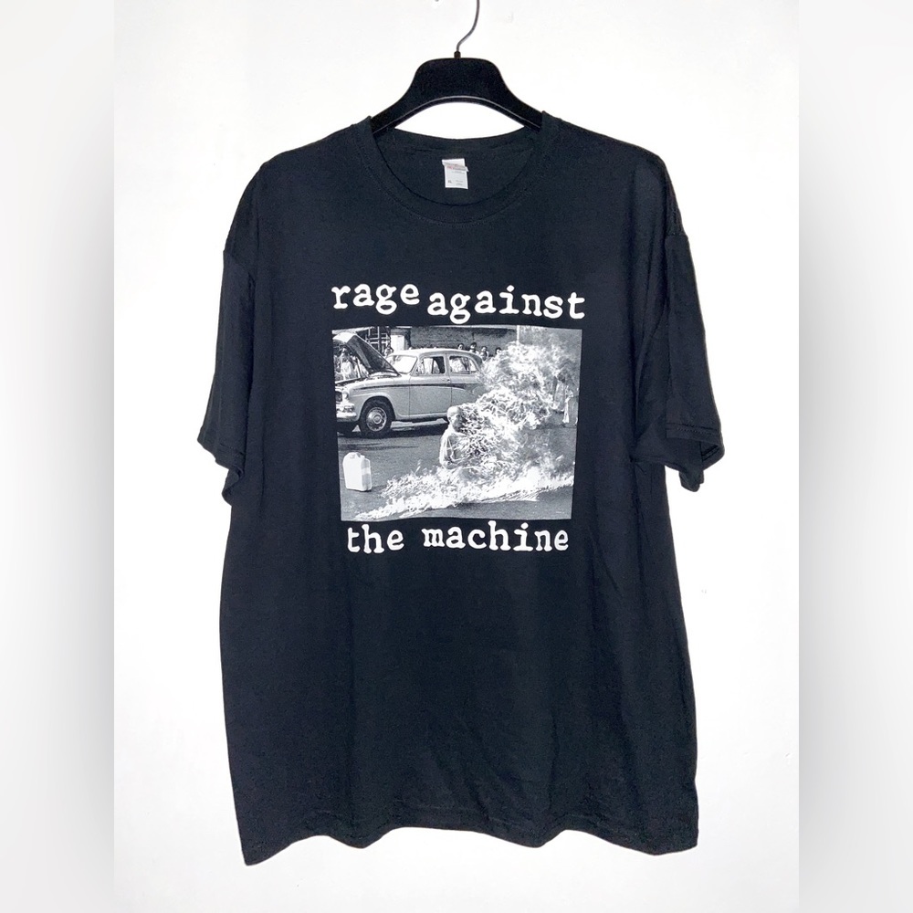 Rage Against The Machine Album Cover Tee XL Band Merch 1/1 custom oversized UNI​